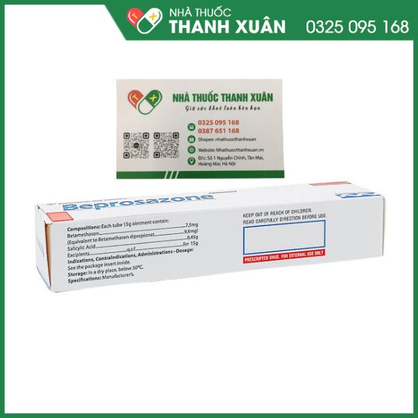 Beprosazone làm giảm những biểu hiện viêm của bệnh da dày sừng